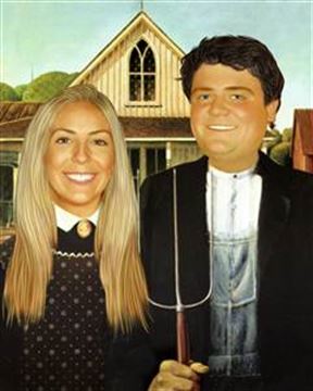 Personalized American Gothic Masterpiece from Photos