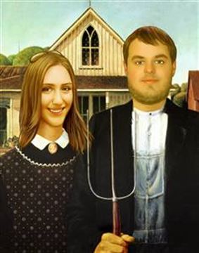 Personalized American Gothic Masterpiece from Photos