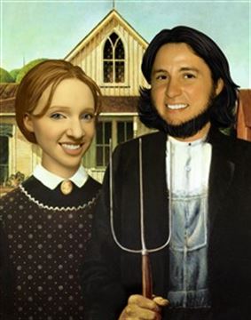 Personalized American Gothic Masterpiece from Photos