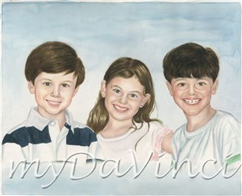 Hand-Painted Watercolor Portraits from Photos | Custom Watercolor Painting from Photo