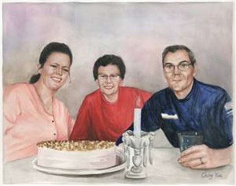 Hand-Painted Watercolor Portraits from Photos | Custom Watercolor Painting from Photo