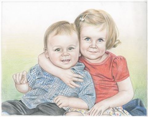 Hand Drawn Colored Pencil Portraits from Photos | Colored Pencil Drawings from Photos