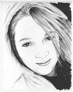 Hand Painted Ink Rendering Portraits from Photos