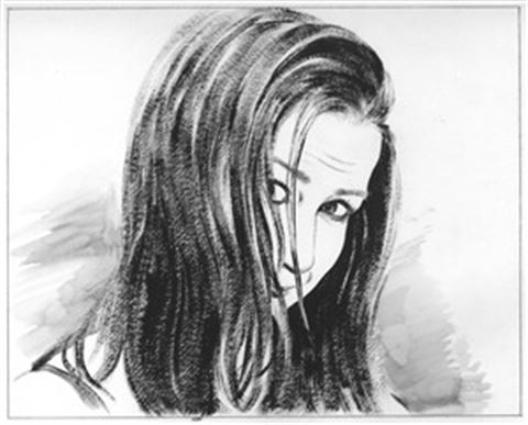Hand Painted Ink Rendering Portraits from Photos
