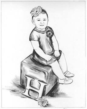 Hand Painted Ink Rendering Portraits from Photos