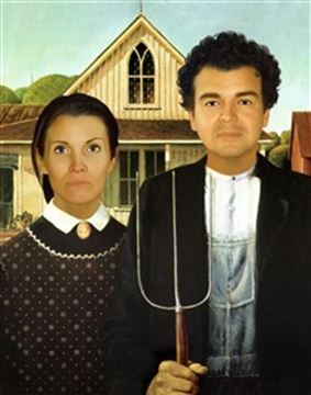 Personalized American Gothic Masterpiece from Photos