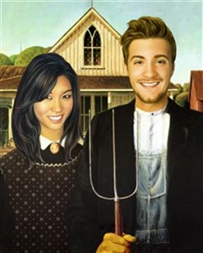 Personalized American Gothic Masterpiece from Photos