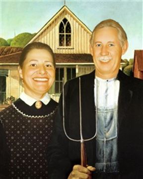 Personalized American Gothic Masterpiece from Photos