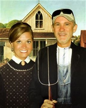 Personalized American Gothic Masterpiece from Photos