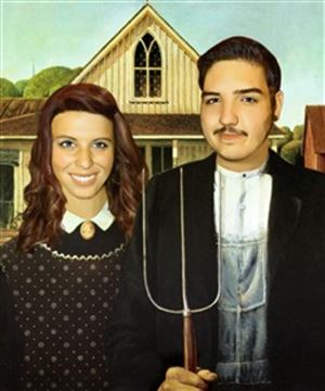 Personalized American Gothic Masterpiece from Photos