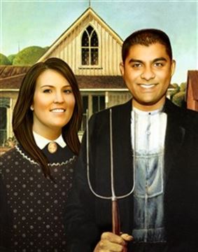 Personalized American Gothic Masterpiece from Photos