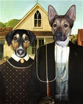 Personalized American Gothic Masterpiece from Photos