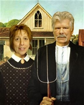 Personalized American Gothic Masterpiece from Photos