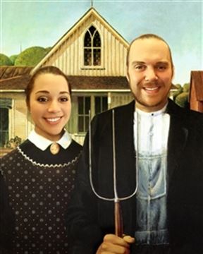 Personalized American Gothic Masterpiece from Photos