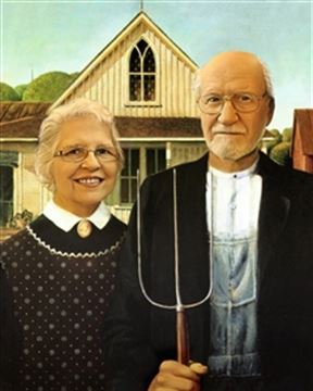 Personalized American Gothic Masterpiece from Photos