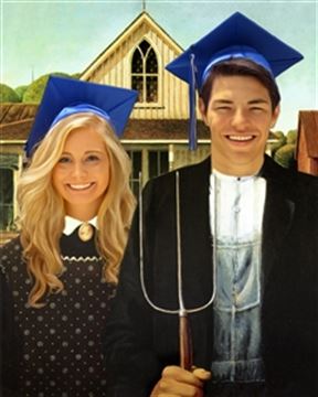 Personalized American Gothic Masterpiece from Photos