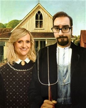 Personalized American Gothic Masterpiece from Photos