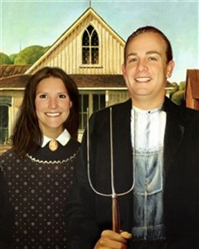Personalized American Gothic Masterpiece from Photos