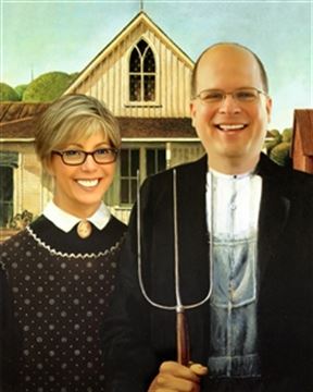 Personalized American Gothic Masterpiece from Photos