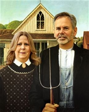 Personalized American Gothic Masterpiece from Photos