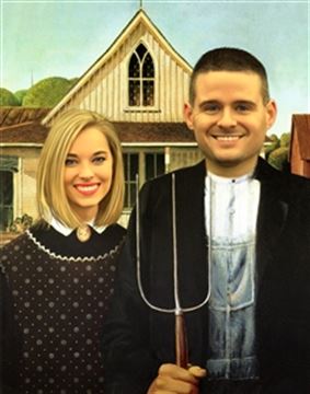 Personalized American Gothic Masterpiece from Photos