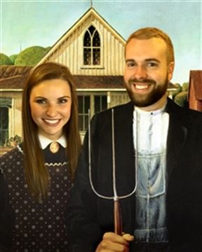Personalized American Gothic Masterpiece from Photos