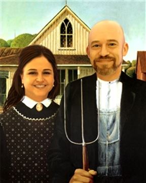Personalized American Gothic Masterpiece from Photos
