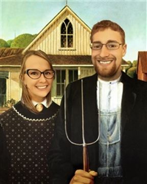 Personalized American Gothic Masterpiece from Photos
