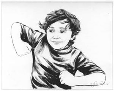 Hand Painted Ink Rendering Portraits from Photos