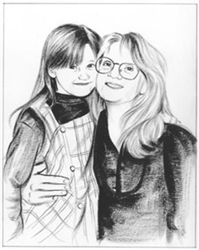 Hand Painted Ink Rendering Portraits from Photos