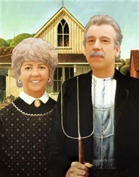 Personalized American Gothic Masterpiece from Photos