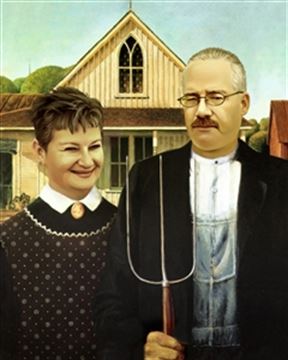 Personalized American Gothic Masterpiece from Photos