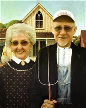Personalized American Gothic Masterpiece from Photos
