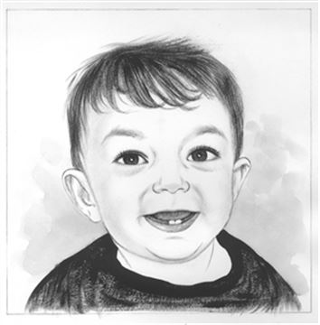 Hand Painted Ink Rendering Portraits from Photos