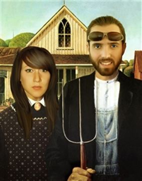 Personalized American Gothic Masterpiece from Photos