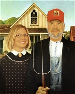 Personalized American Gothic Masterpiece from Photos