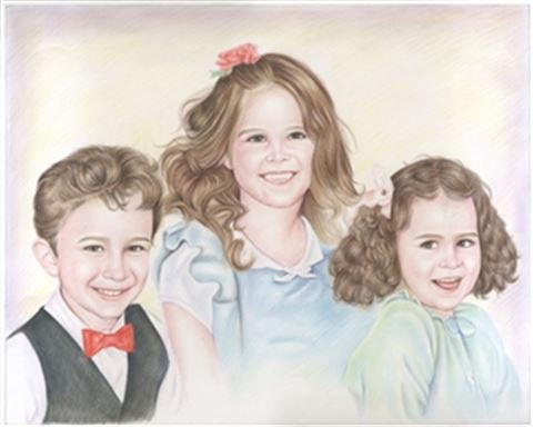 Hand Drawn Colored Pencil Portraits from Photos | Colored Pencil Drawings from Photos
