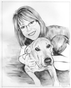 Hand Painted Ink Rendering Portraits from Photos