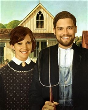 Personalized American Gothic Masterpiece from Photos