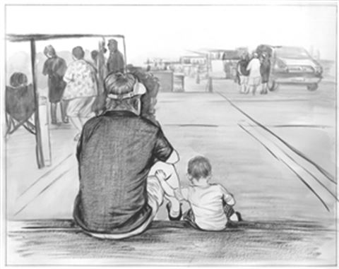 Hand Painted Ink Rendering Portraits from Photos