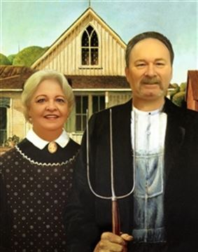 Personalized American Gothic Masterpiece from Photos