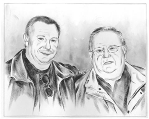 Hand Painted Ink Rendering Portraits from Photos