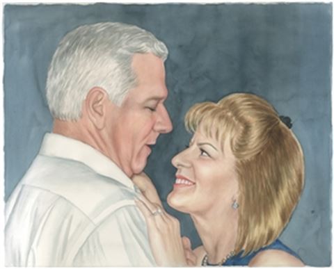Hand-Painted Watercolor Portraits from Photos | Custom Watercolor Painting from Photo
