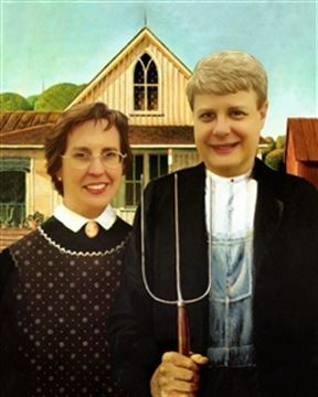 Personalized American Gothic Masterpiece from Photos