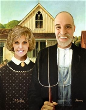 Personalized American Gothic Masterpiece from Photos