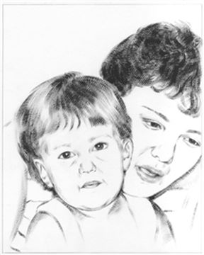 Hand Painted Ink Rendering Portraits from Photos