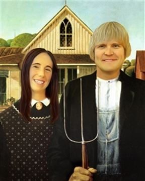 Personalized American Gothic Masterpiece from Photos