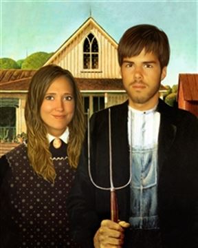 Personalized American Gothic Masterpiece from Photos