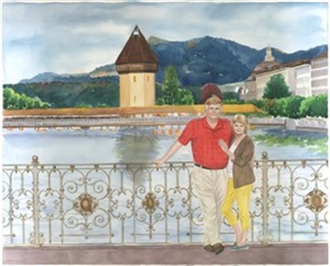 Hand-Painted Watercolor Portraits from Photos | Custom Watercolor Painting from Photo