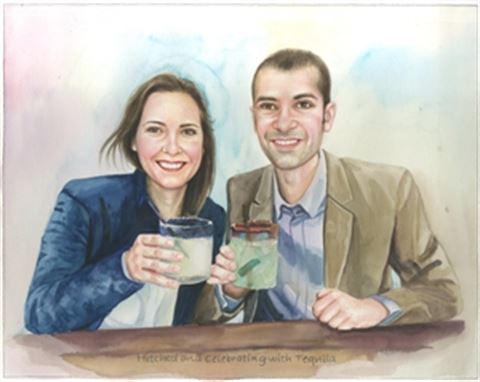 Hand-Painted Watercolor Portraits from Photos | Custom Watercolor Painting from Photo